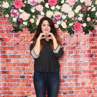 Flower Garland On Brick