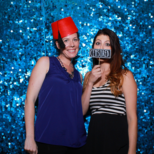 blue sequin photo booth backdrop